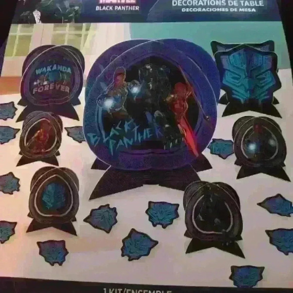 Black panther marvel wakanda forever party birthday decorations Boys Party Decor - Picture 5 of 16